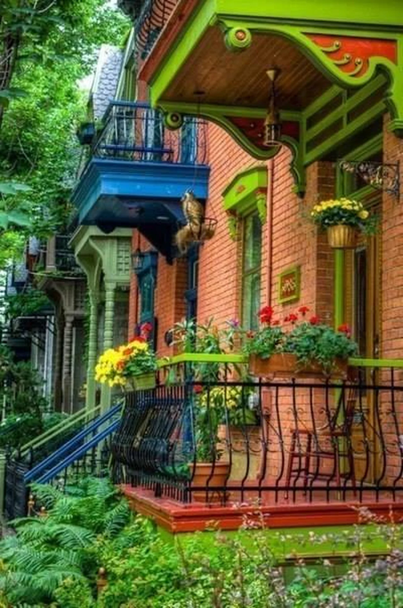 Kolorowe balkony
