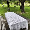 Biało-złoty obrus 240x160 cm