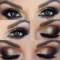 Gold smokey eye