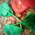 Omlet z marchewką i szpinakiem
