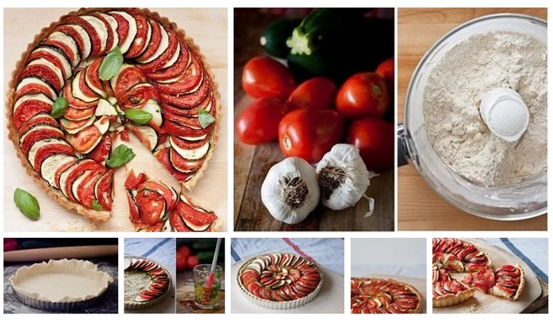 Tarta z pomidorem i cukiną