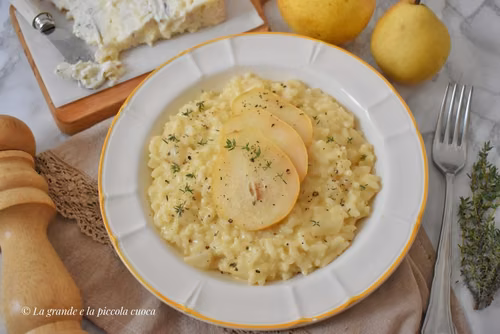 Risotto z serem gorgonzola i gruszką