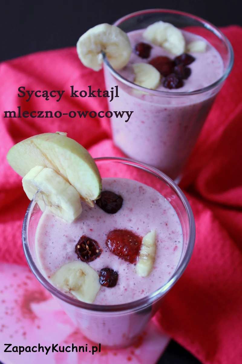 Sycący koktajl mleczno-owocowy