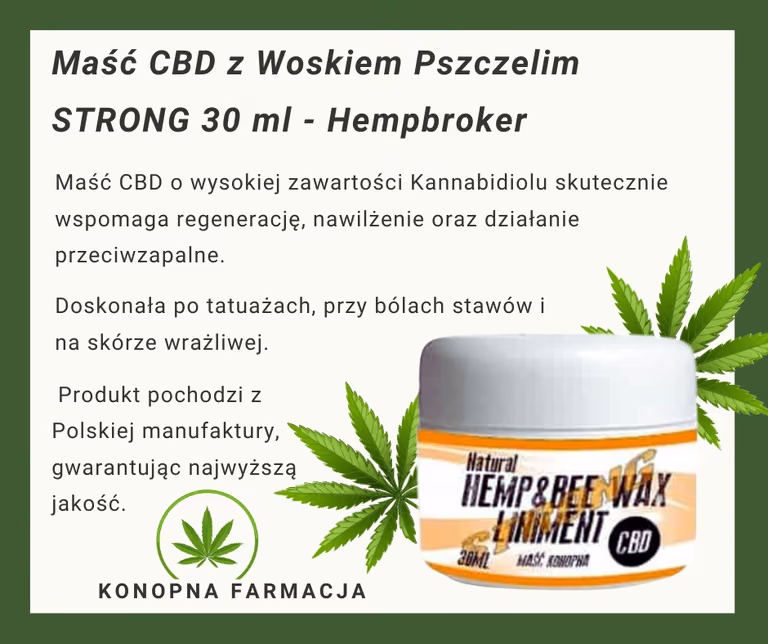 Maść Konopna CBD STRONG 30 ml