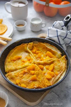 Crepes Suzette - podpalane naleśniki w pomarańczowym sosie