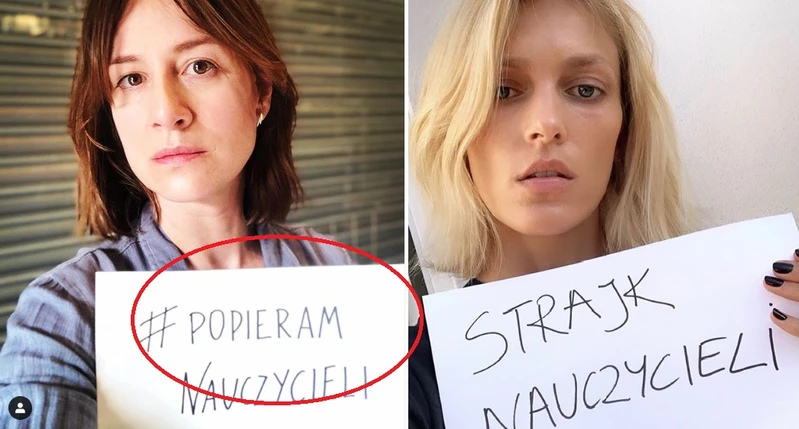 GWIAZDY wspierające strajk ZALAŁ HEJT! “Ośmieszasz się, popierasz krzywdę”