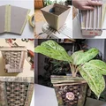 DIY- wiklinowa donica