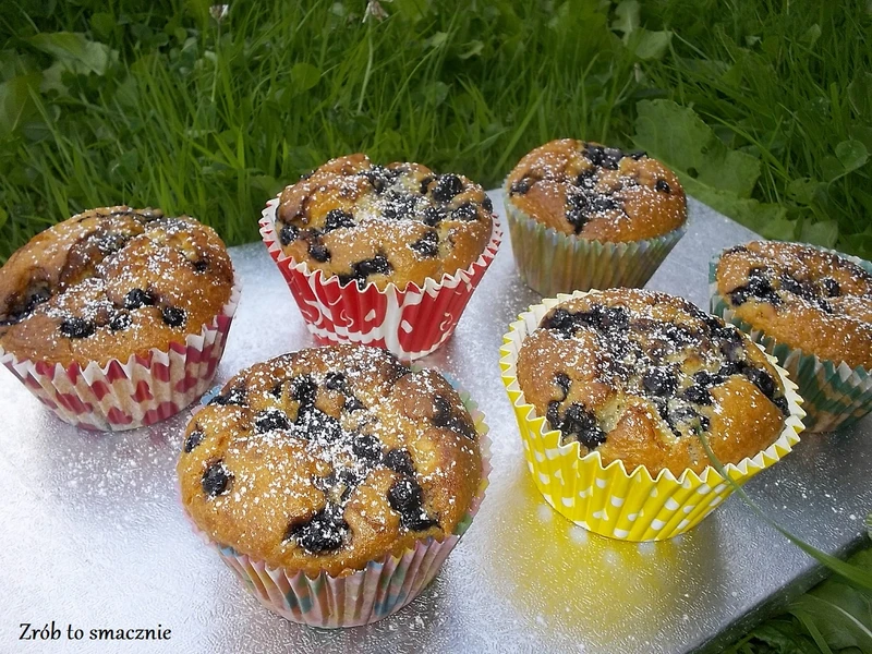 MUFFINY JAGODOWO- KOKOSOWE