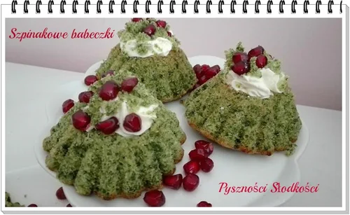 Szpinakowe babeczki