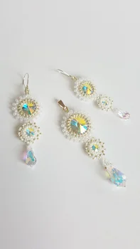 Komplet z kryształkami Swarovski