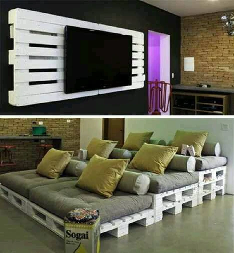Kino domowe z palet
