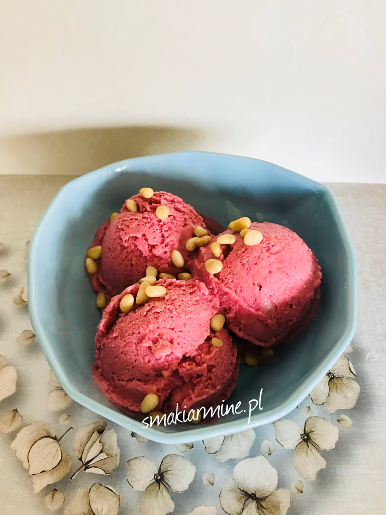 Domowe (zdrowe) lody bananowo-malinowe