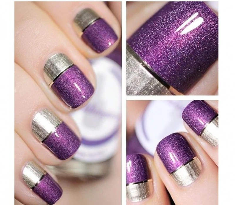 Brokatowy manicure