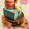Tort w stylu Vintage