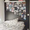 Zdjęcia z inspiracjami na ścianie