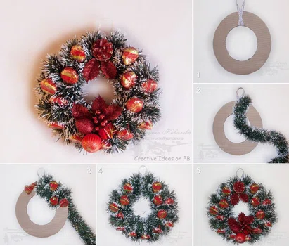 Wianek świąteczny - zrób to sam!