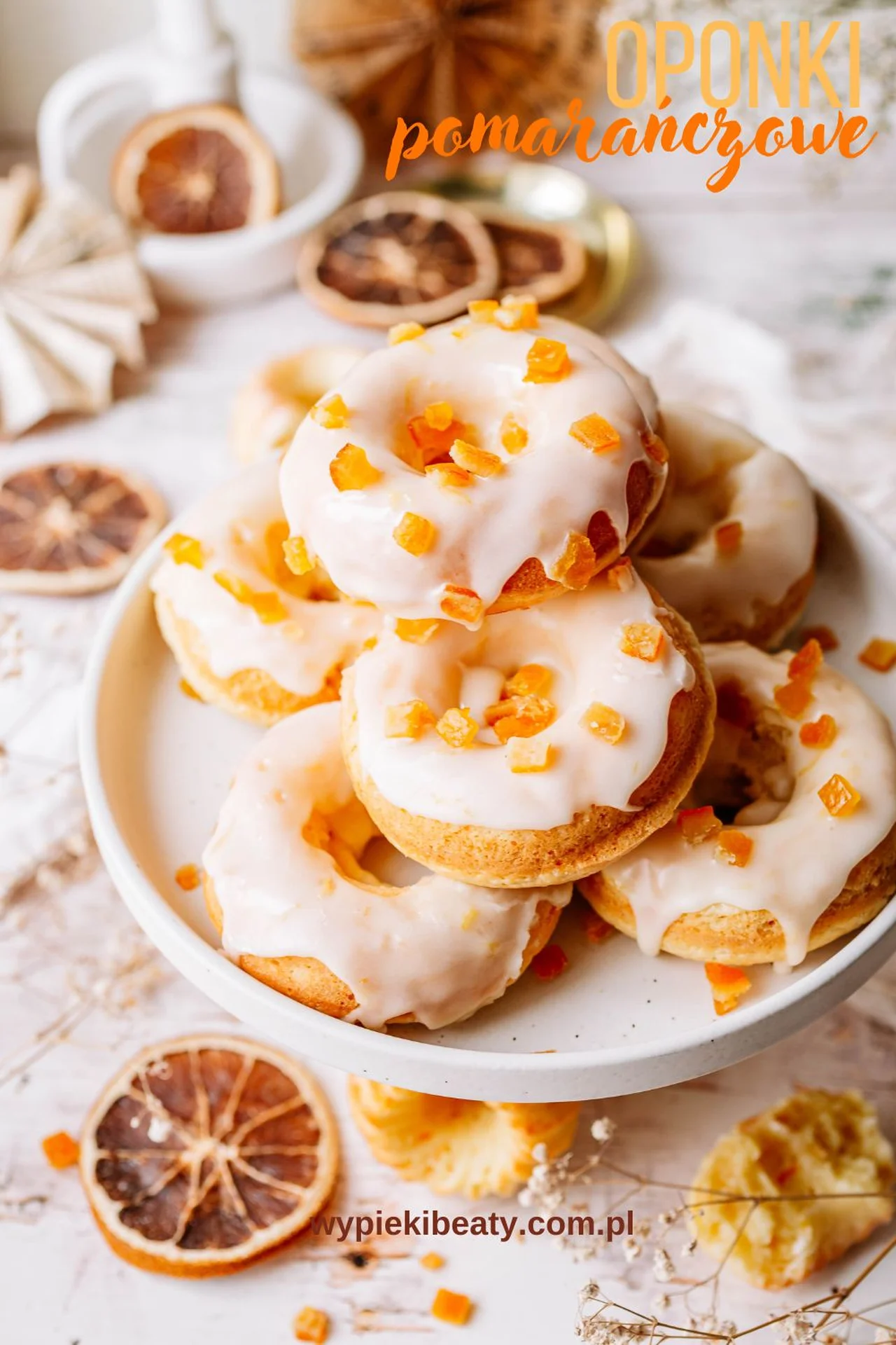 Pieczone oponki pomarańczowe