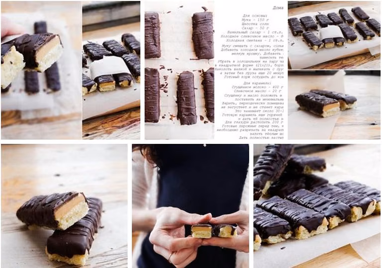 Domowe batoniki Twix