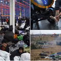 Migranci umieszczeni w centrum logistycznym. Po niektórych przyleciał samolot z Iraku