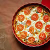 Tarta ze szpinakiem, fetą i pomidorami