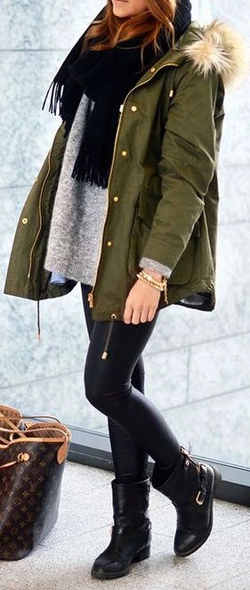 kurtka khaki