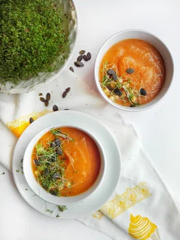 Zupa krem z batatów i marchewki