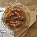 Pieczona biała kiełbasa