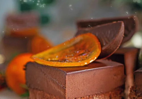 Sernik czekoladowo-pomarańczowy