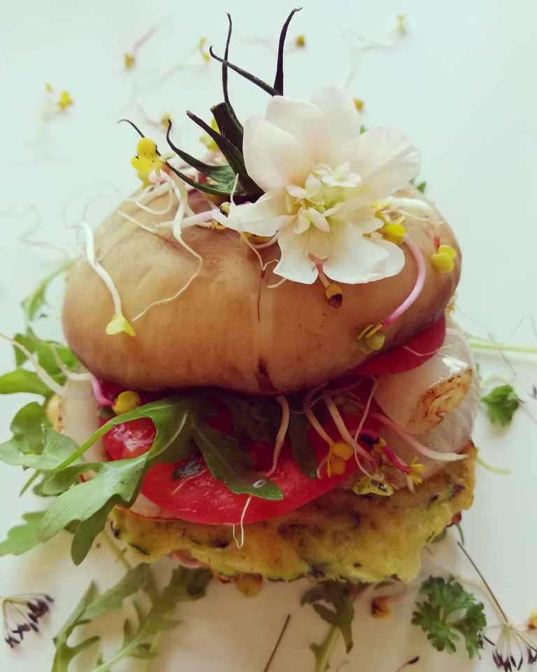 Wegetariańskie burgery z portobello