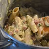 Cukiniowa carbonara - makaron