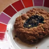 Ciasteczka owsiane z dżemem z jagód goji