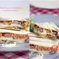 Tortille z ryżem i warzywami