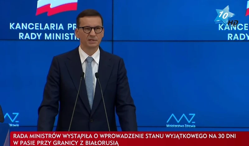 PILNE: STAN WYJĄTKOWY w miejscowościach graniczących z Białorusią. Konferencja rządu