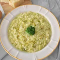 Kremowe risotto z brokułami