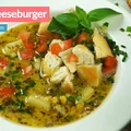Zupa Cheeseburger z mięsem mielonym