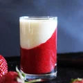 Shot dessert: truskawka-wanilia