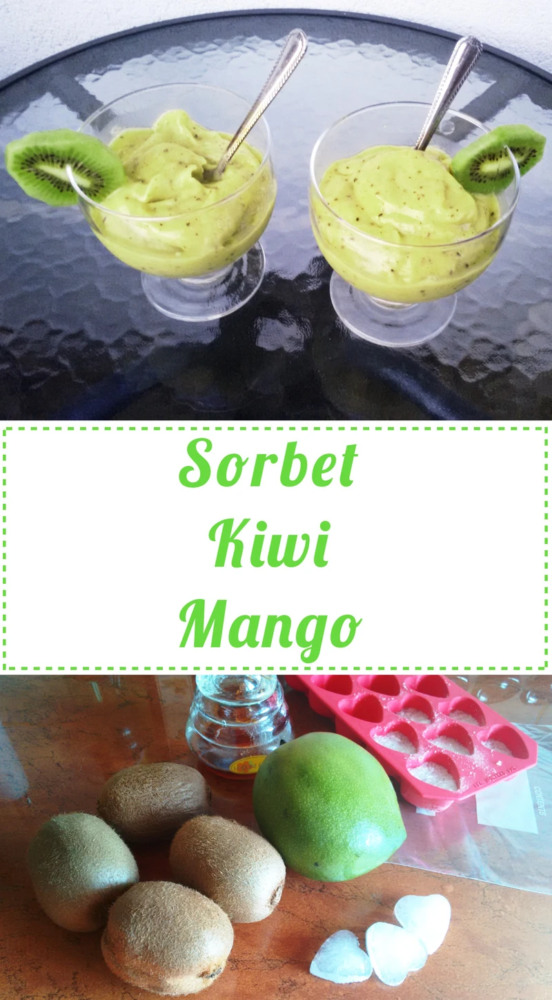 Sorbet kiwi-mango