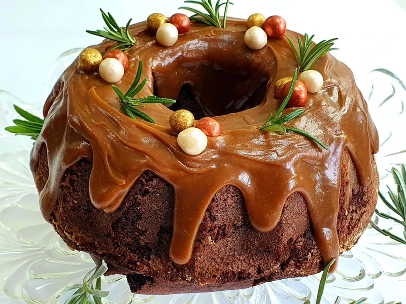 Kawowa babka wielkanocna.