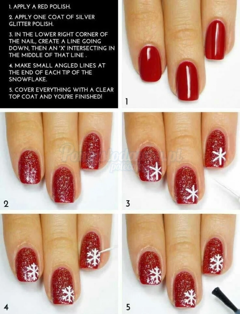 Efektowny zimowy manicure w 10 minut