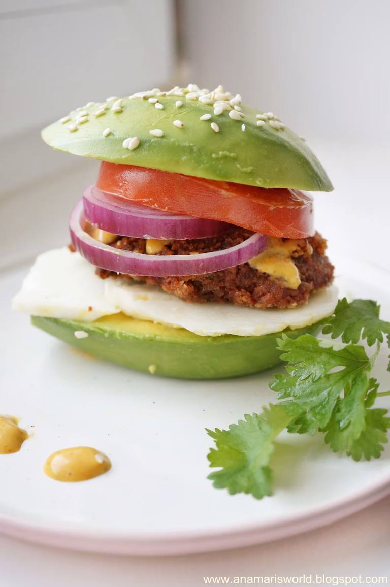 Awokado wege burger