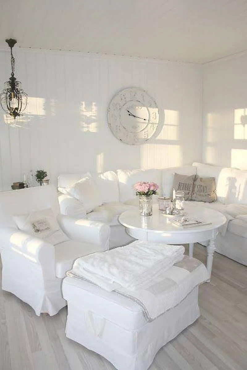 Salon w bieli