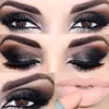 Wieczorowy makeup, bardzo odważny