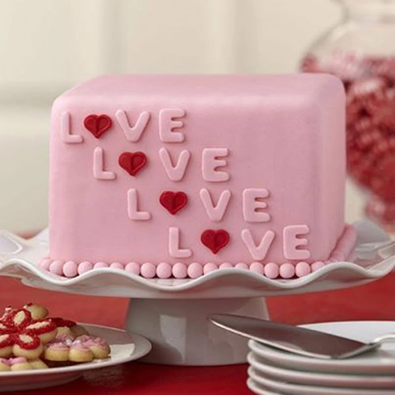Walentynkowe ciasto