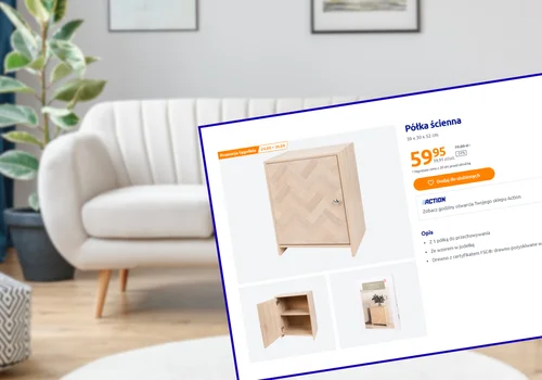 Ta szafka z Action z motywem jodełki za 59 zł to najnowszy hit wnętrz! Kompaktowe wymiary, ale pojemna i zrobi świetny efekt w salonie