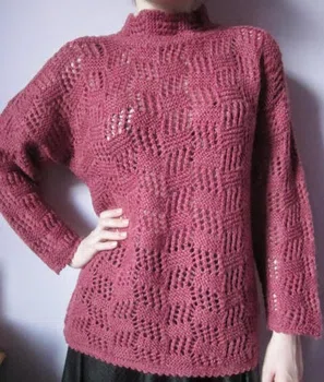 Sweter na drutach