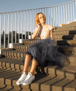 Letnie żurawie i tiul | Summer cranes and tulle