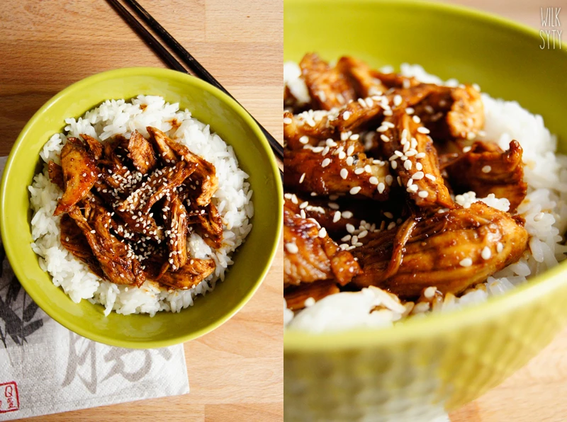 Uproszczony kurczak teriyaki.