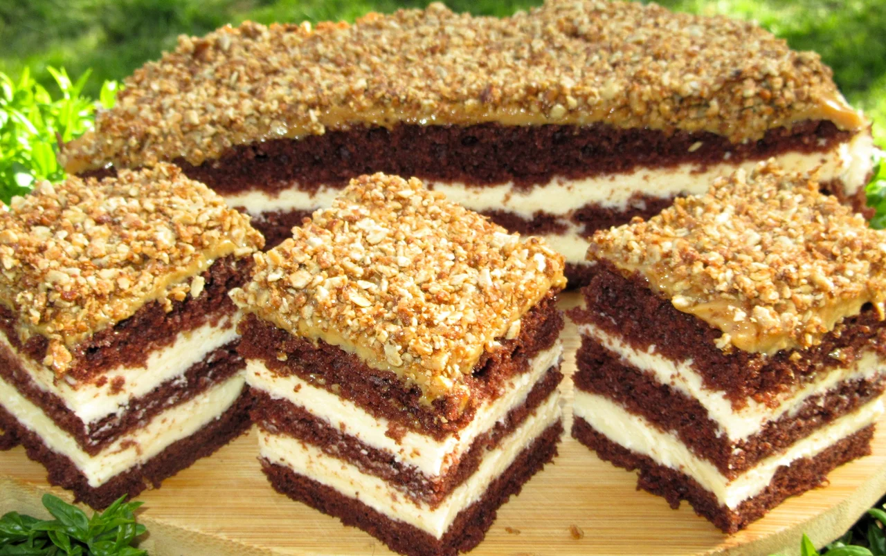 HIT! Rewelacyjny Sernik przekładany, z kajmakiem i prażonym słonecznikiem-pyszne ciasto na każdą okazję+ FILM