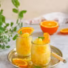 Granita pomarańczowo-jabłkowa z oxymelem