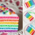 Tęczowy tort - cudny :)